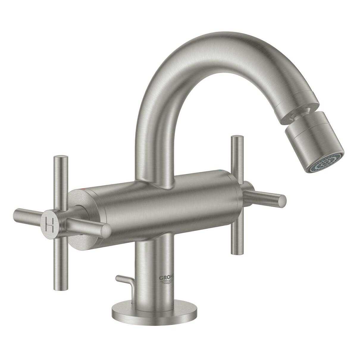 Bidetová baterie Grohe Atrio s výpustí supersteel 24027DC3 Grohe