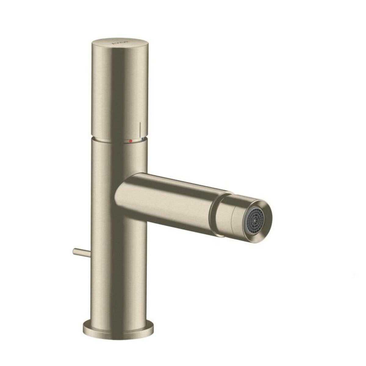 Bidetová baterie Hansgrohe Axor Uno s výpustí kartáčovaný nikl 45200820 Hansgrohe