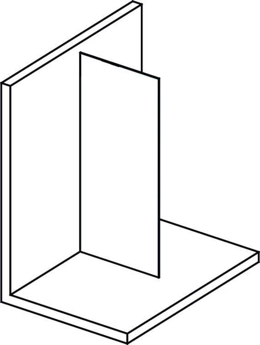 Boční zástěna ke sprchovým dveřím 130 cm Polysan Modular MS1-130 Polysan