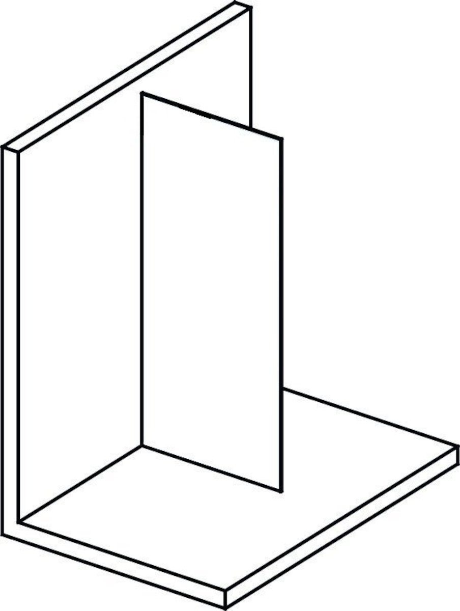 Boční zástěna ke sprchovým dveřím 140 cm Polysan Modular MS1-140 Polysan