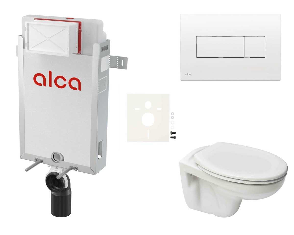 Cenově zvýhodněný závěsný WC set Alca k zazdění + WC S-Line S-line Pro SIKOAP4 S-Line