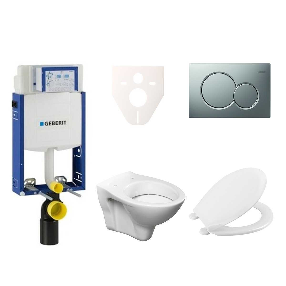 Cenově zvýhodněný závěsný WC set Geberit k zazdění + WC S-Line S-line Pro 110.302.00.5NR3 S-Line