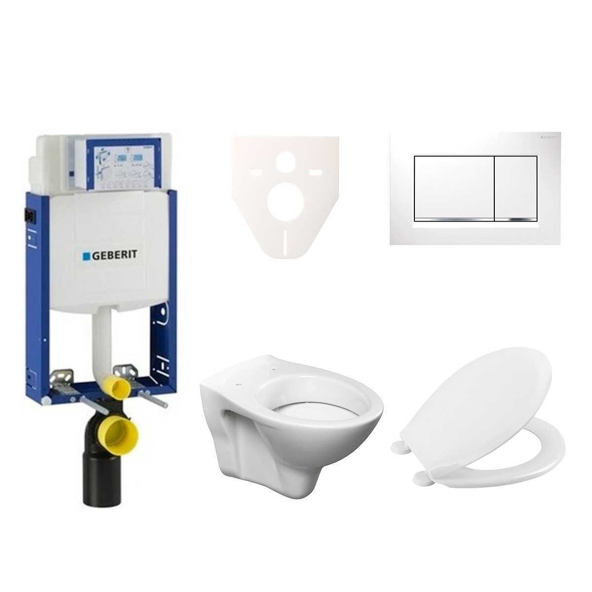 Cenově zvýhodněný závěsný WC set Geberit k zazdění + WC S-Line S-line Pro 110.302.00.5NR5 S-Line