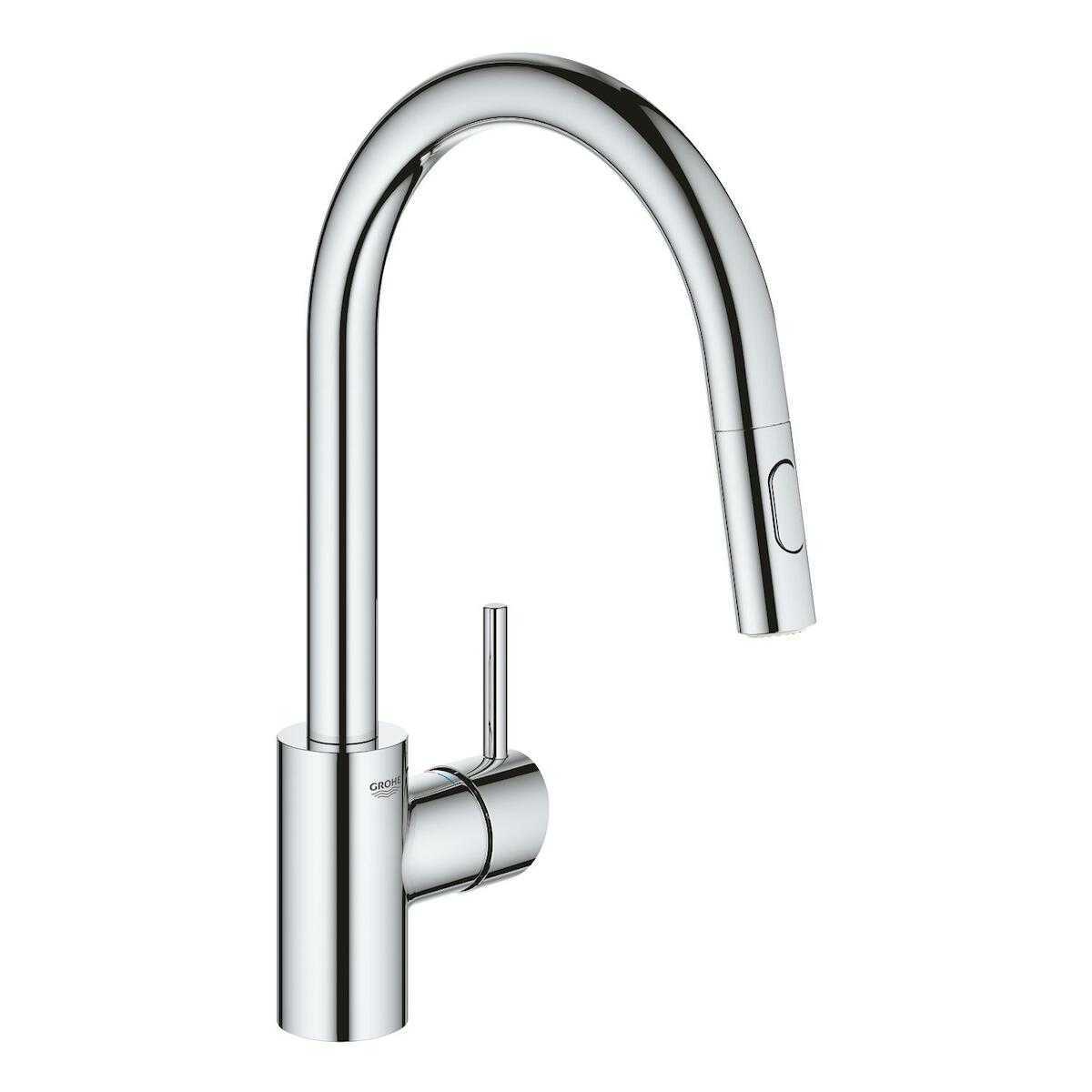 Dřezová baterie Grohe Concetto New s vytahovací sprškou chrom 31483002 Grohe