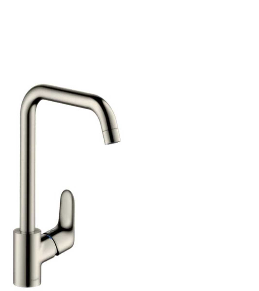 Dřezová baterie Hansgrohe Focus s otočným ramínkem vzhled nerezu 31821800 Hansgrohe