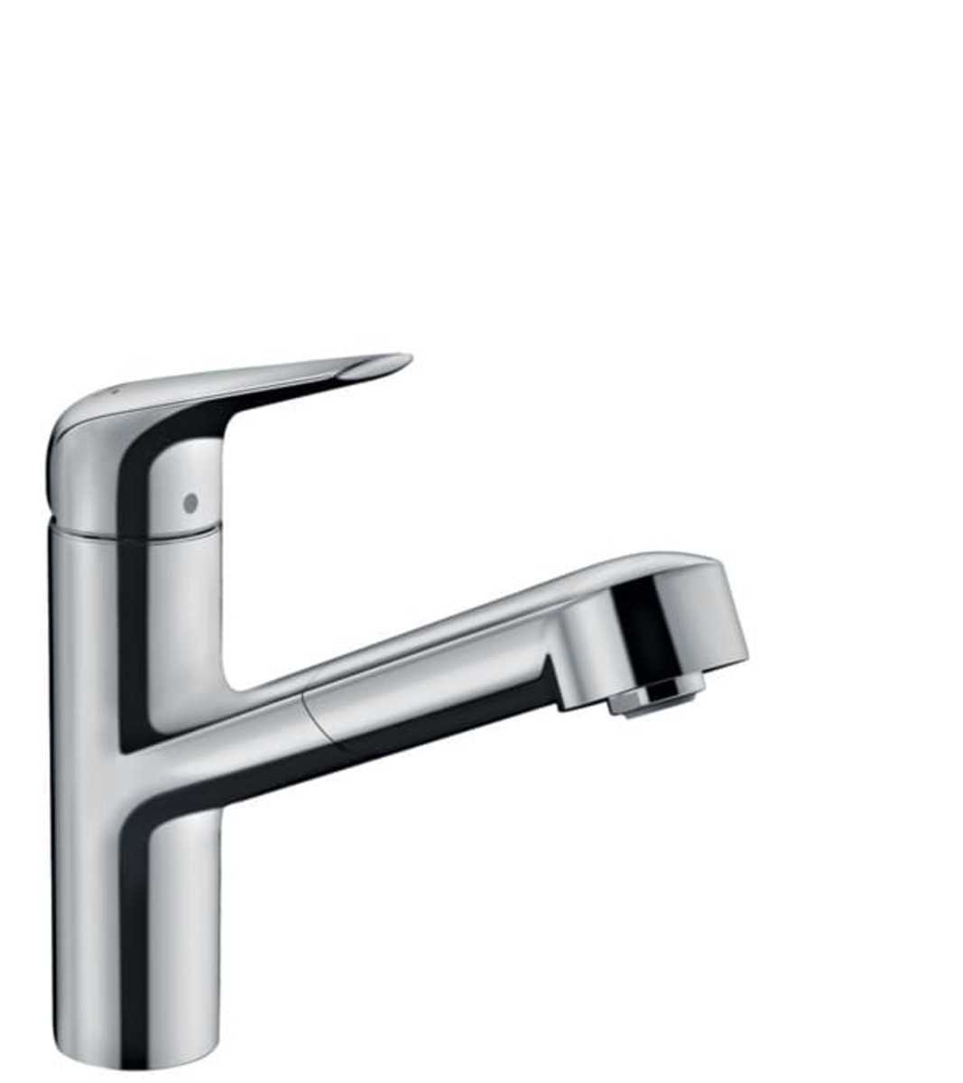 Dřezová baterie Hansgrohe Focus s vytahovací sprškou chrom 71829000 Hansgrohe