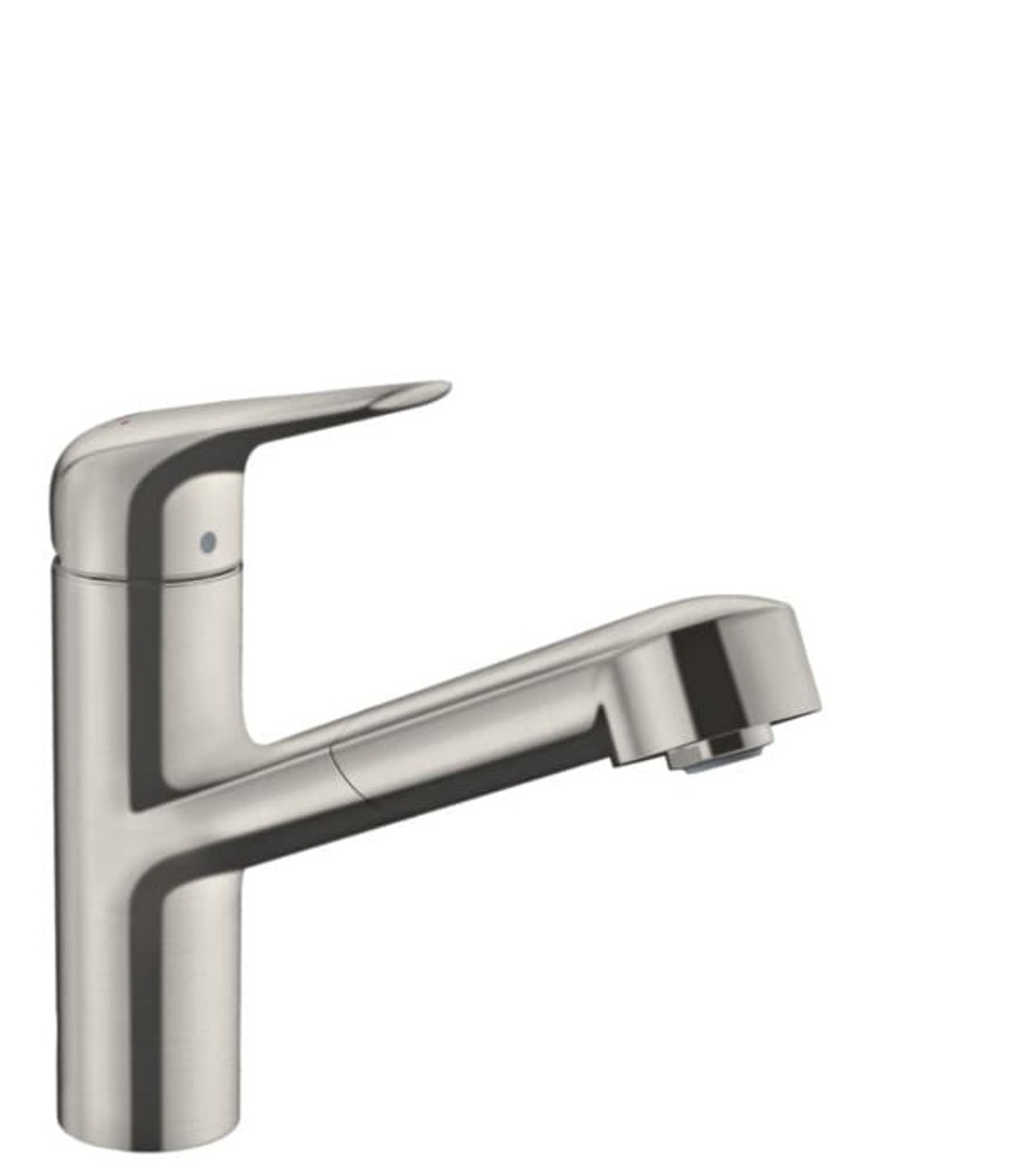 Dřezová baterie Hansgrohe Focus s vytahovací sprškou vzhled nerezu 71829800 Hansgrohe