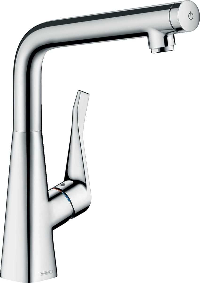 Dřezová baterie Hansgrohe Metris Select M71 s otočným raménkem chrom 14883000 Hansgrohe