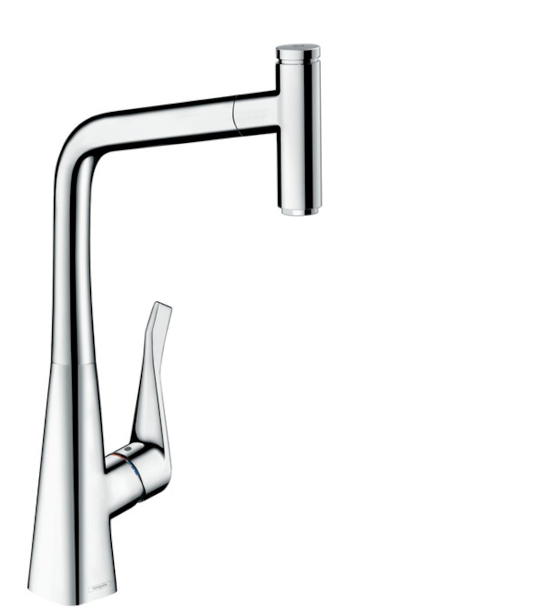 Dřezová baterie Hansgrohe Metris Select M71 s vytahovací sprškou chrom 14884000 Hansgrohe