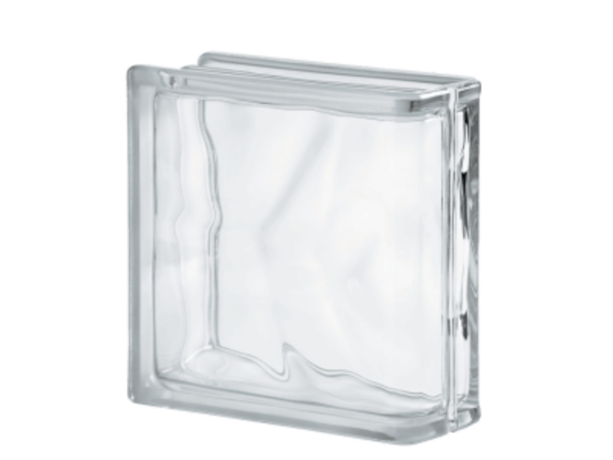 Luxfera Glassblocks čirá 19x19x8 cm lesk 1908WLINEND Glassblocks