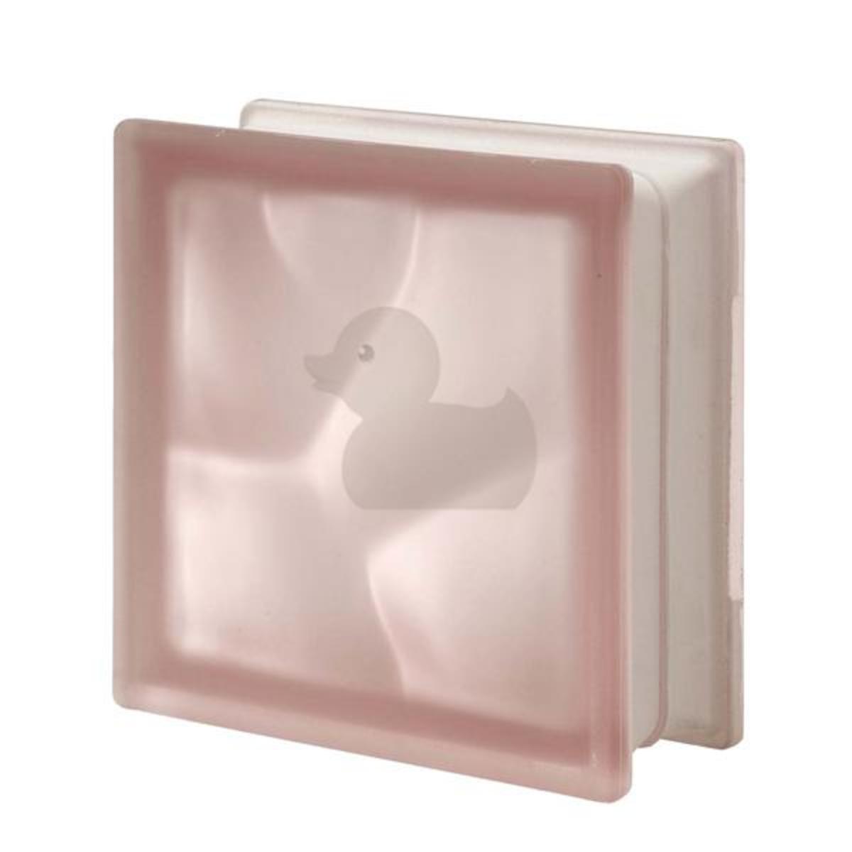 Luxfera Glassblocks pink 19x19x8 cm mat 1908WPINK2S Glassblocks