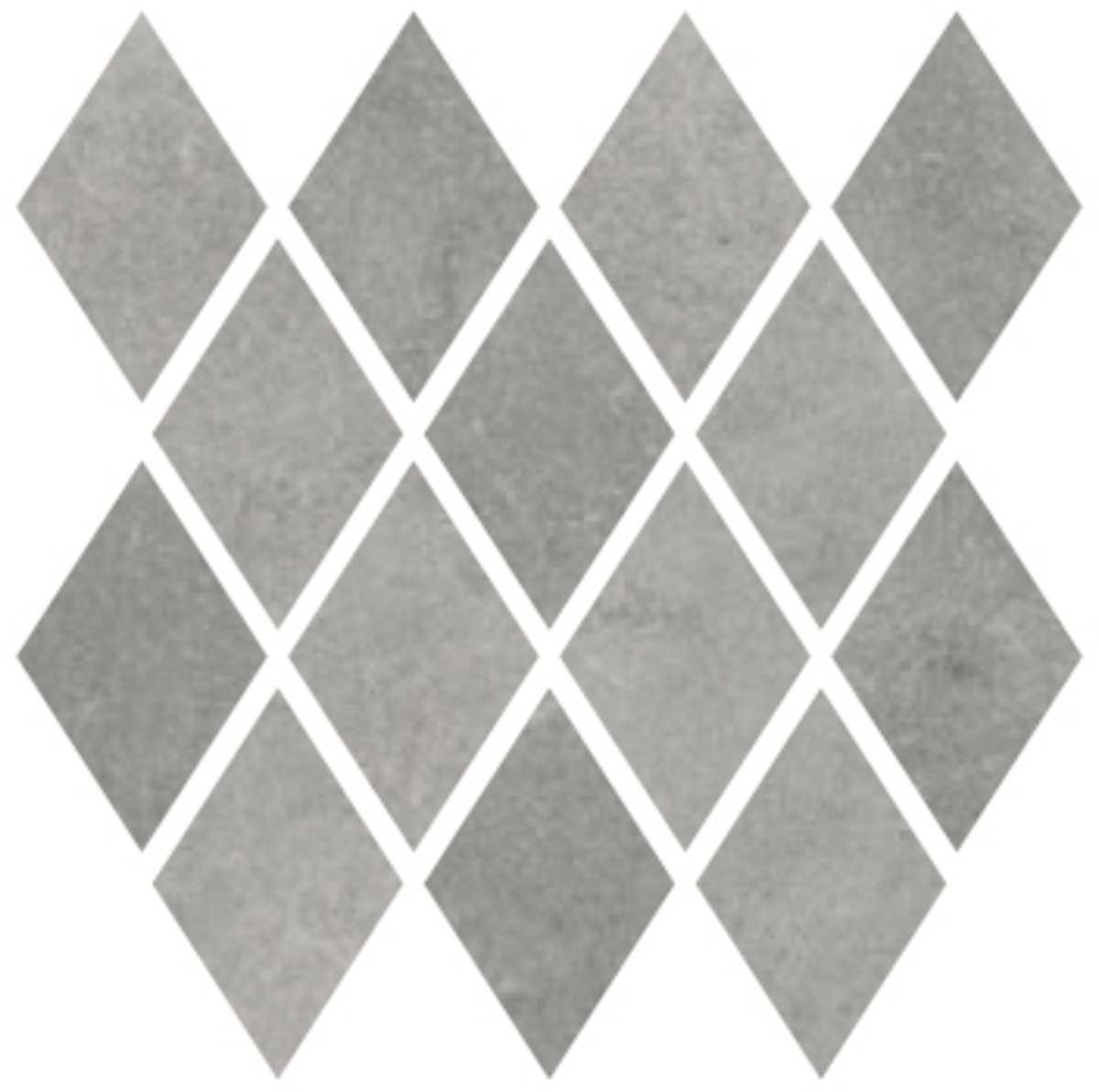 Mozaika Cir Materia Prima metropolitan grey rombo 25x25 cm lesk 1069900 Cir