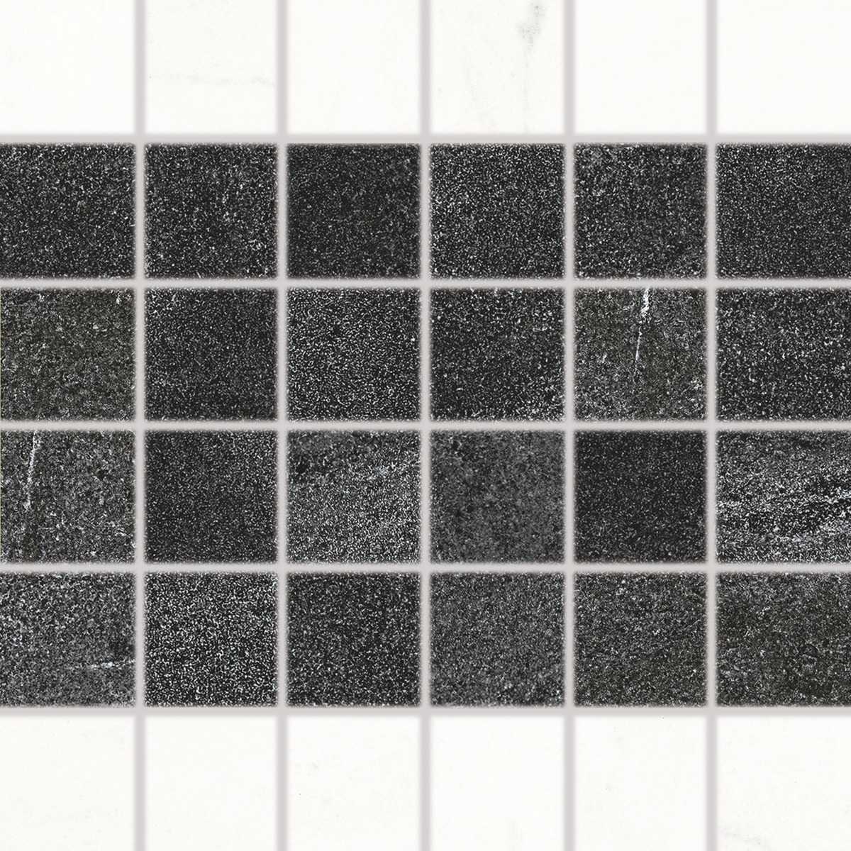 Mozaika RAKO Vein černobílá 30x30 cm mat WDM06233.1 Rako