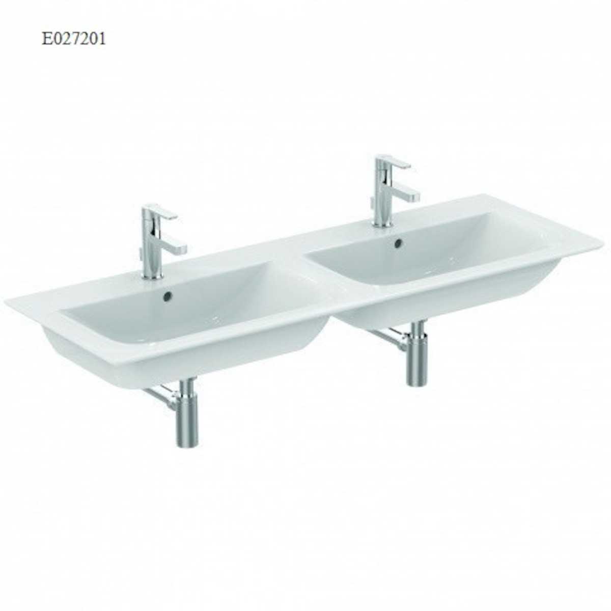 Nábytkové umyvadlo Ideal Standard Connect air 134x46 cm dva otvory pro baterii E027201 Ideal Standard