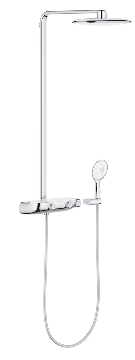 Sprchový systém Grohe Rainshower SmartControl s termostatickou baterií Moon White