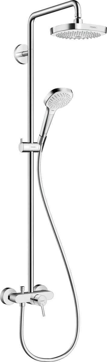 Sprchový systém Hansgrohe Croma Select E na stěnu s pákovou baterií bílá/chrom 27258400 Hansgrohe