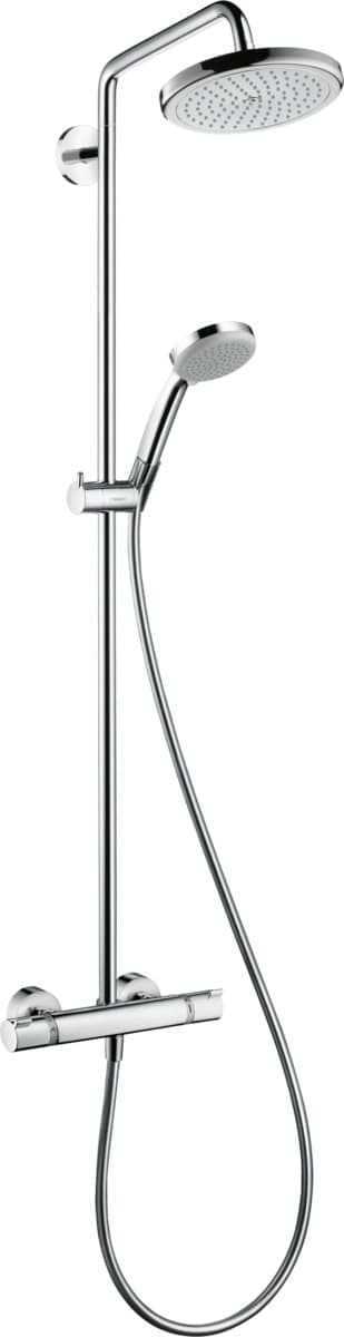 Sprchový systém Hansgrohe Croma na stěnu s termostatickou baterií chrom 27185000 Hansgrohe