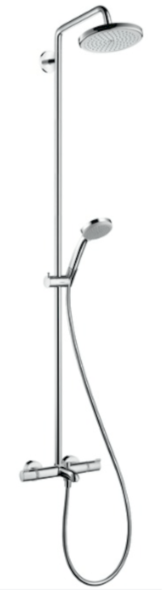 Sprchový systém Hansgrohe Croma na stěnu s vanovým termostatem chrom 27223000 Hansgrohe