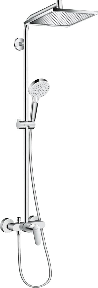 Sprchový systém Hansgrohe Crometta E na stěnu s pákovou baterií chrom 27284000 Hansgrohe