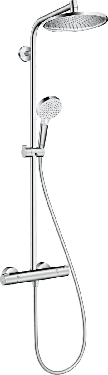 Sprchový systém Hansgrohe Crometta S na stěnu s termostatickou baterií chrom 27268000 Hansgrohe