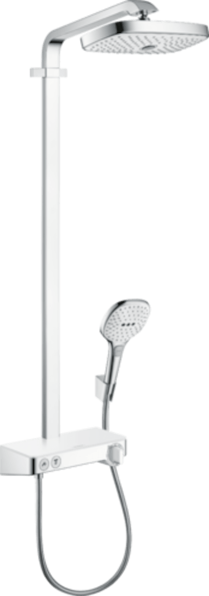 Sprchový systém Hansgrohe Raindance Select E na stěnu s termostatickou baterií bílá/chrom 27283400 Hansgrohe