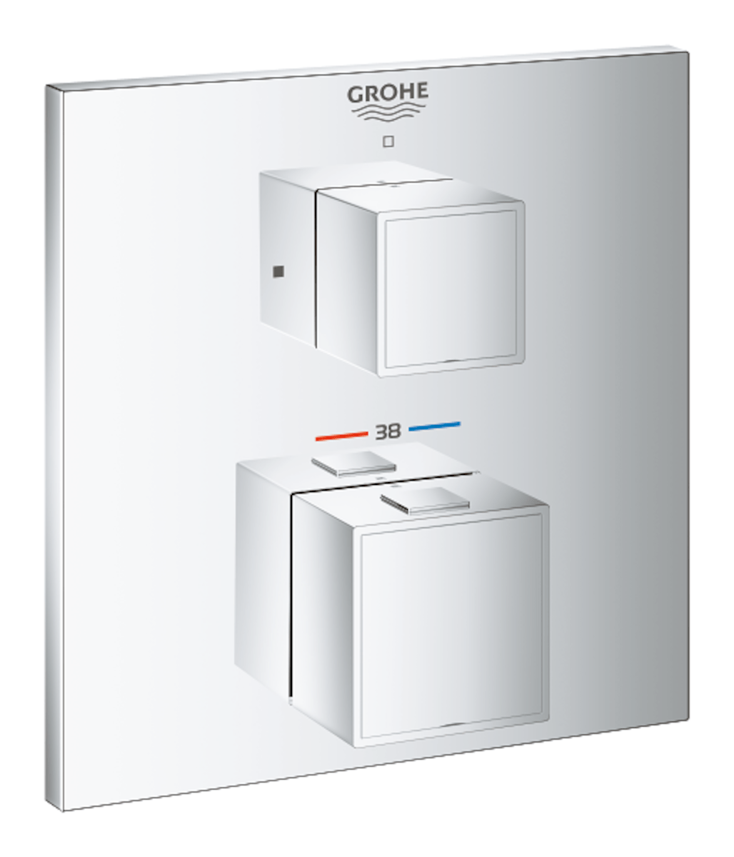 Termostat Grohe Grohtherm Cube bez podomítkového tělesa chrom 24153000 Grohe