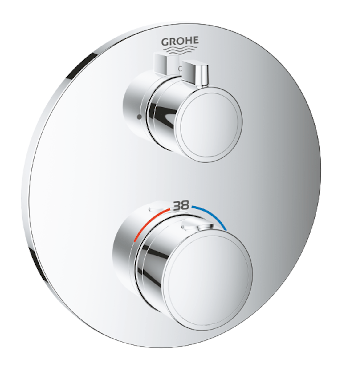 Termostat Grohe Grohtherm bez podomítkového tělesa chrom 24075000 Grohe