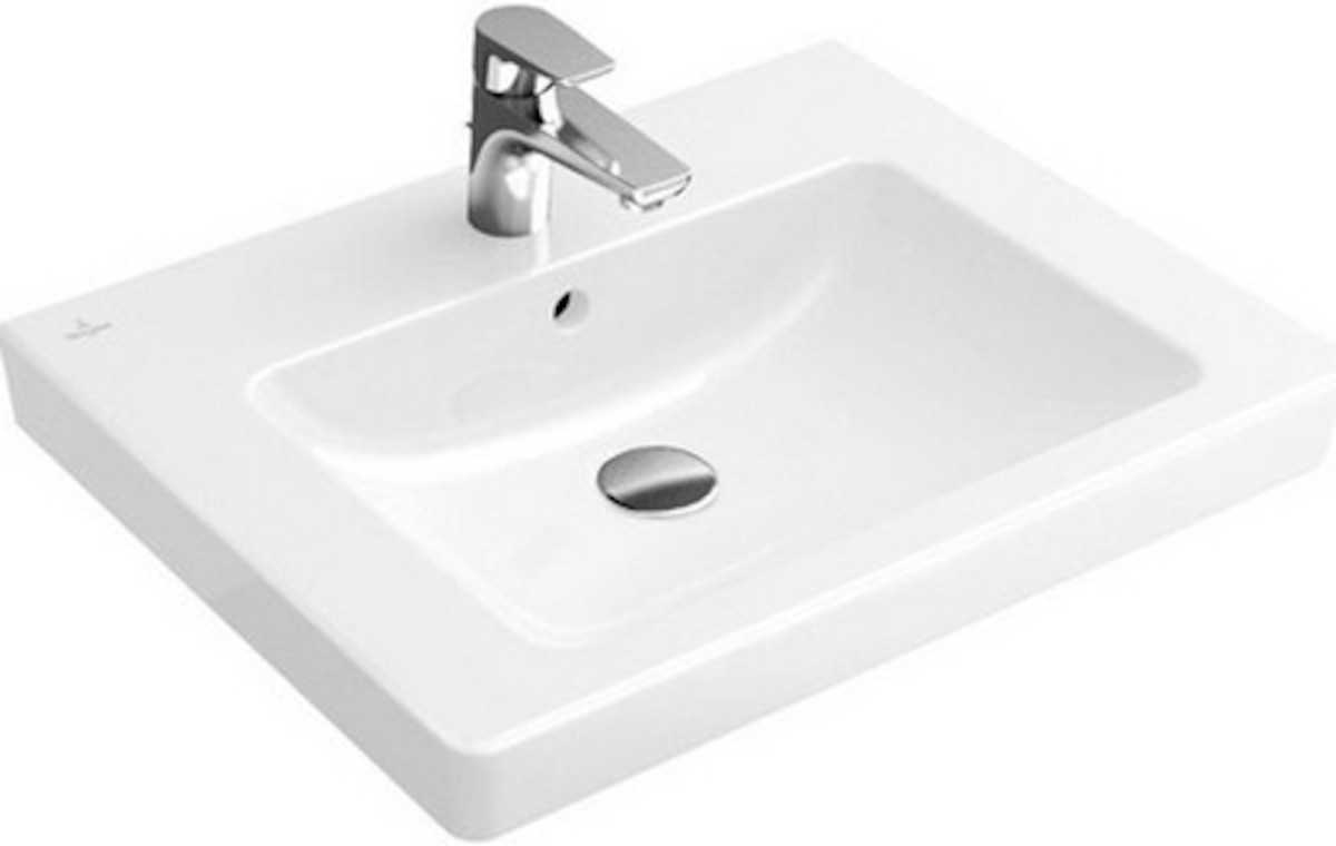 Umyvadlo Villeroy & Boch Subway 2.0 60x47 cm otvor pro baterii uprostřed 71136001 Villeroy & Boch