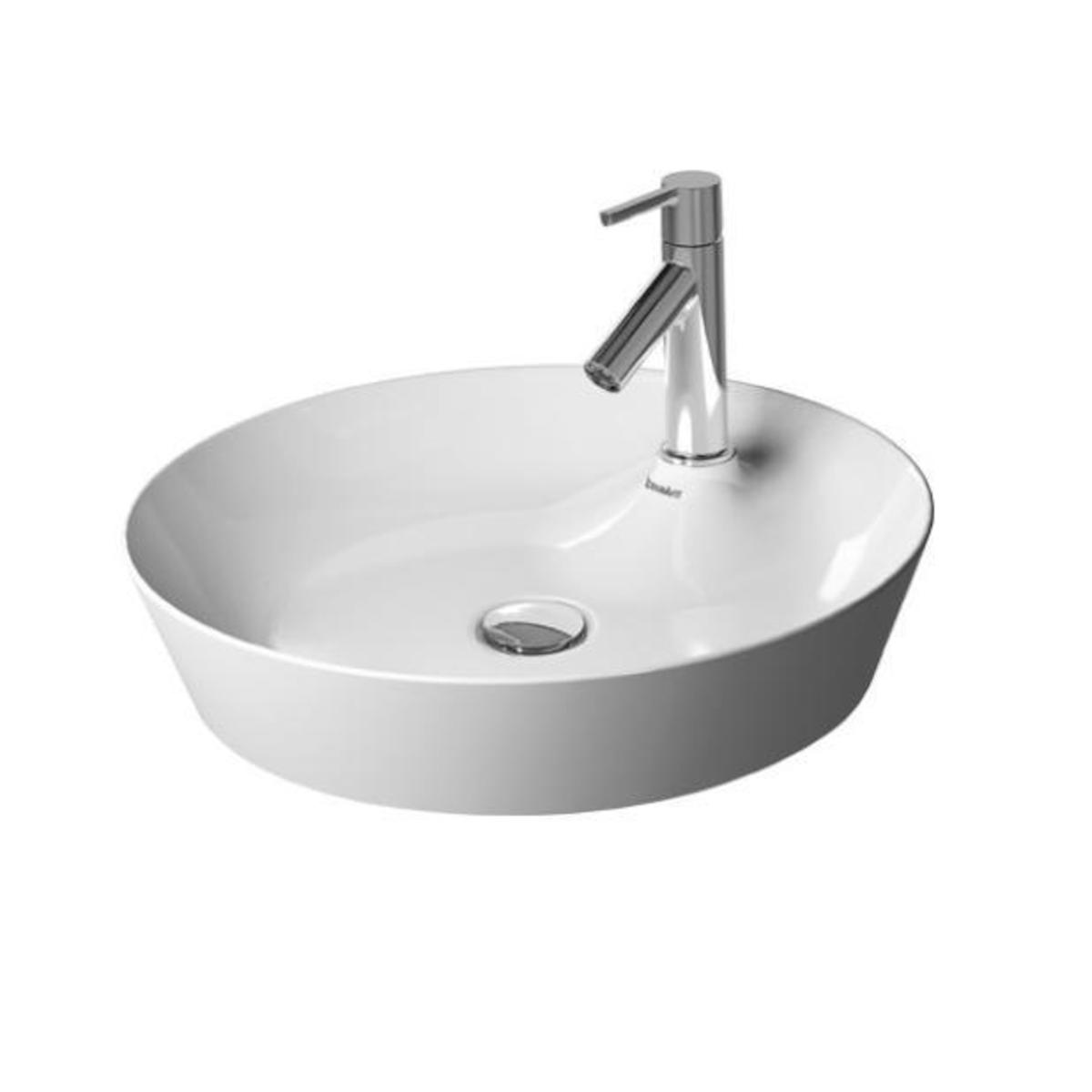 Umyvadlo na desku Duravit Cape Cod 48x48 cm bez přepadu 2328480000 Duravit