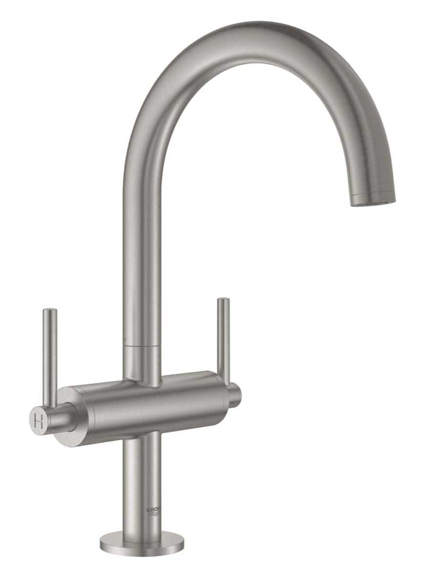 Umyvadlová baterie Grohe Atrio s clic-clacem supersteel 21022DC3 Grohe