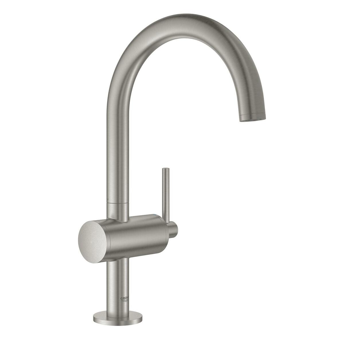 Umyvadlová baterie Grohe Atrio s clic-clacem supersteel 32042DC3 Grohe