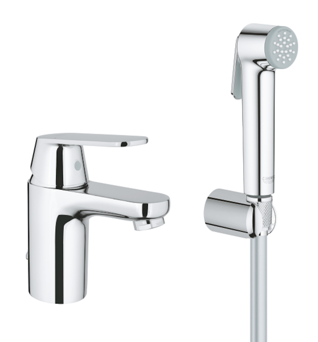 Umyvadlová baterie Grohe Eurosmart Cosmopolitan s bidetovou sprškou chrom 23125000 Grohe