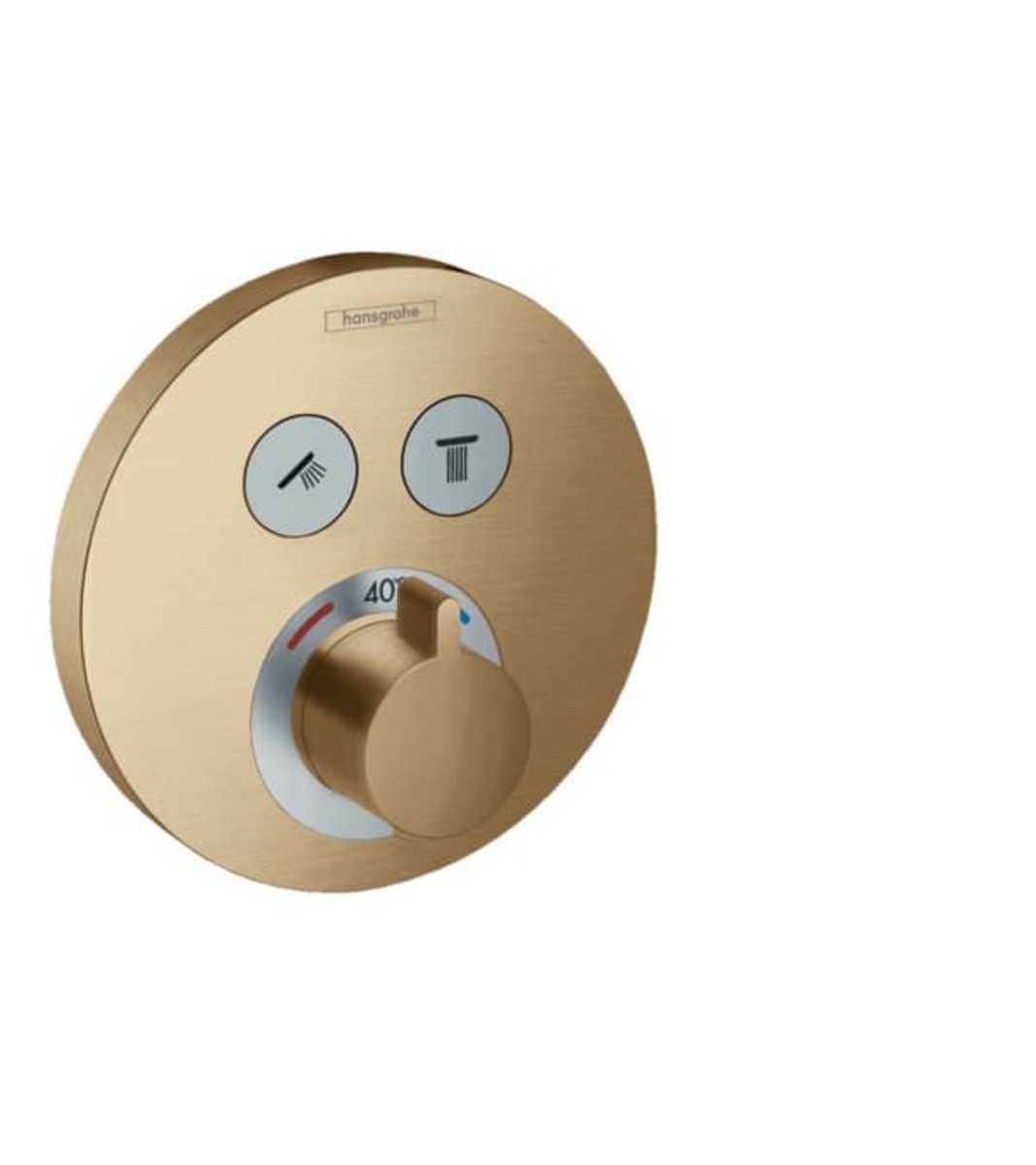 Vanová baterie Hansgrohe ShowerSelect bez podomítkového tělesa kartáčovaný bronz 15743140 Hansgrohe