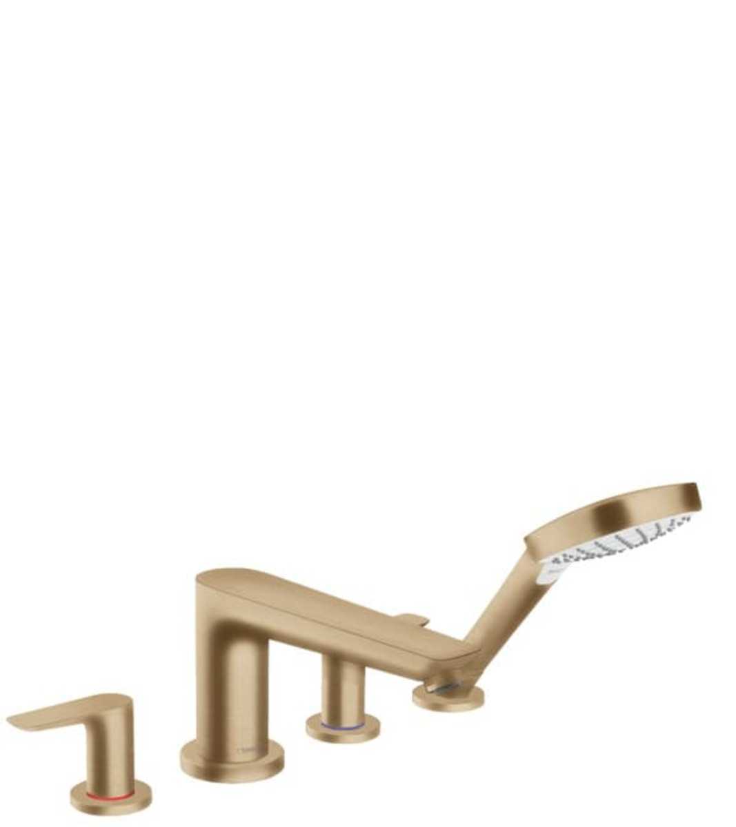 Vanová baterie Hansgrohe Talis E se sprchovým setem kartáčovaný bronz 71748140 Hansgrohe