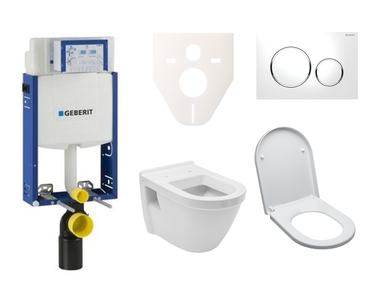 Cenově zvýhodněný závěsný WC set Geberit k zazdění + WC Vitra S50 SIKOGE2V4 Vitra