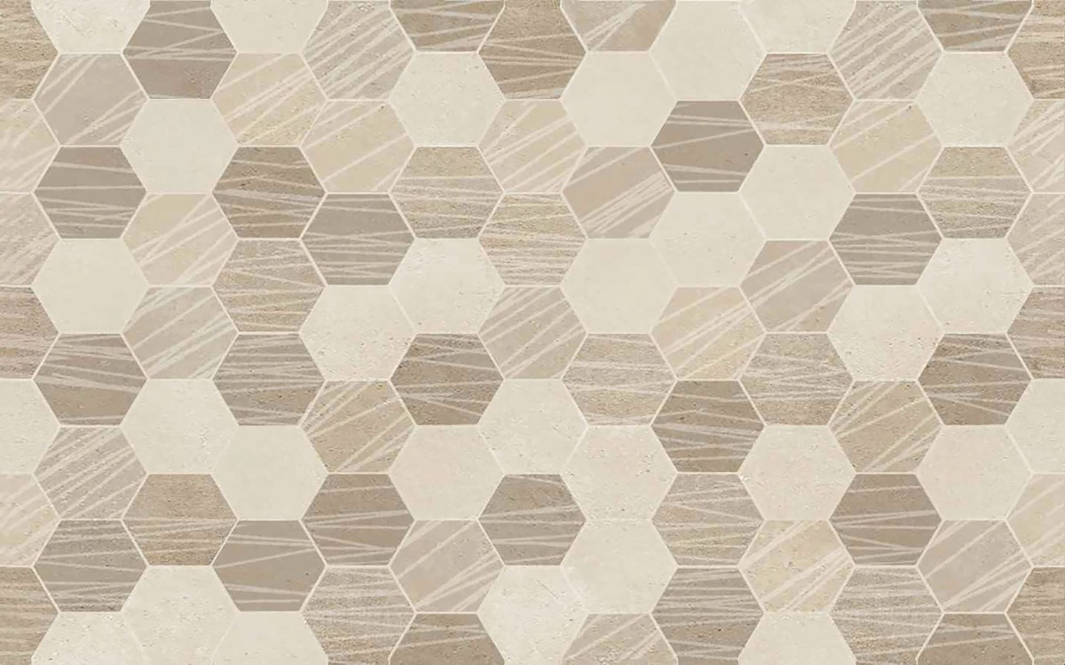 Dekor Multi Clara beige 25x40 cm lesk CLARABEDEK Ceramika Color