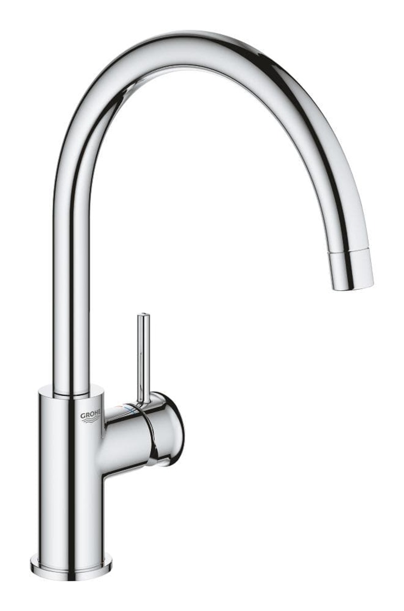 Dřezová baterie Grohe BauClassic s otočným ramínkem chrom 31535001 Grohe