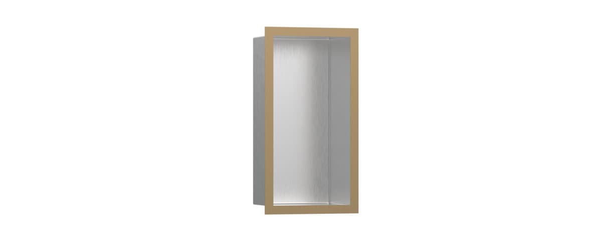 Polička Hansgrohe XtraStoris Individual s rámem kartáčovaný bronz 56094140 Hansgrohe