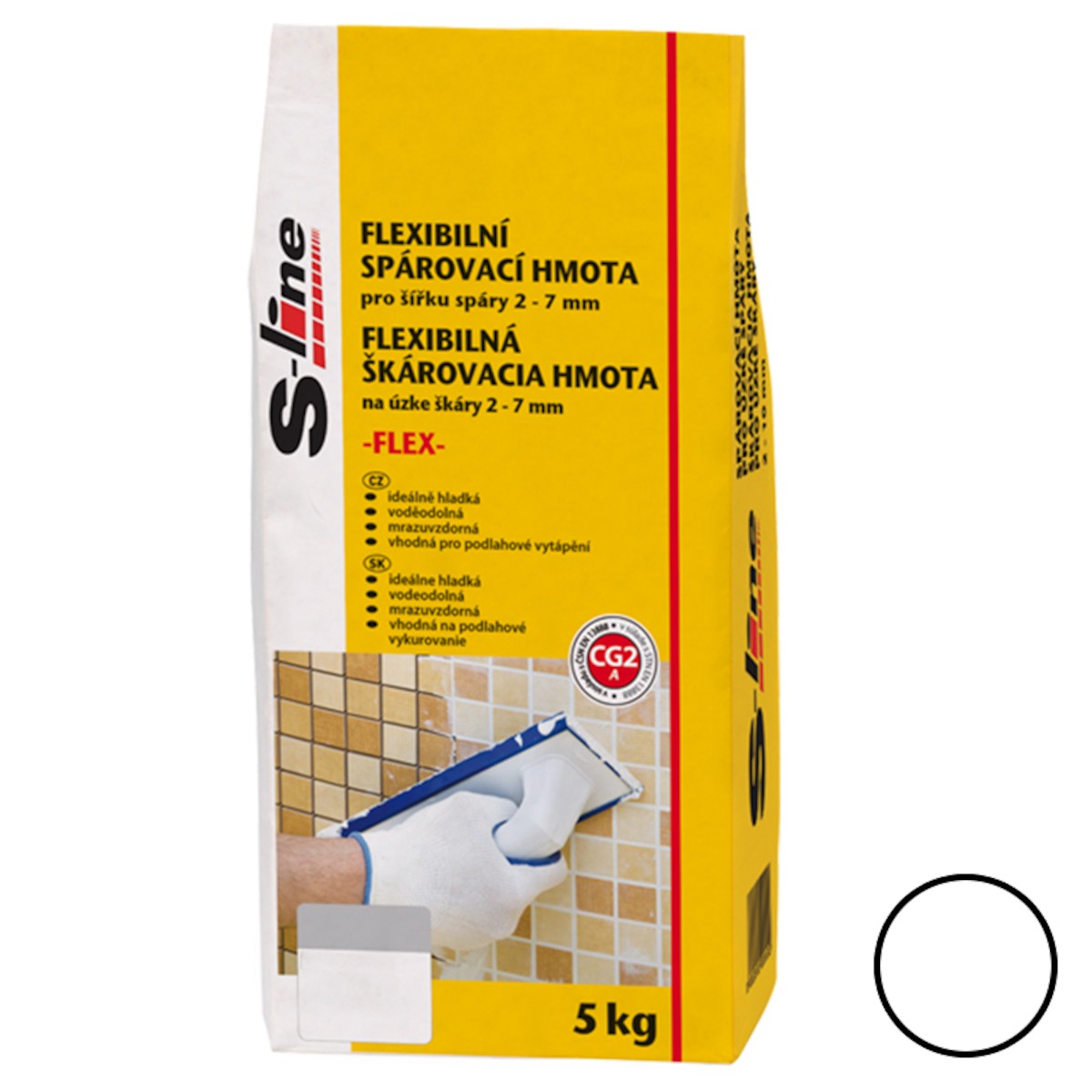 Spárovací hmota S-Line Flex bílá 5 kg CG2A SHFLEX50 S-Line