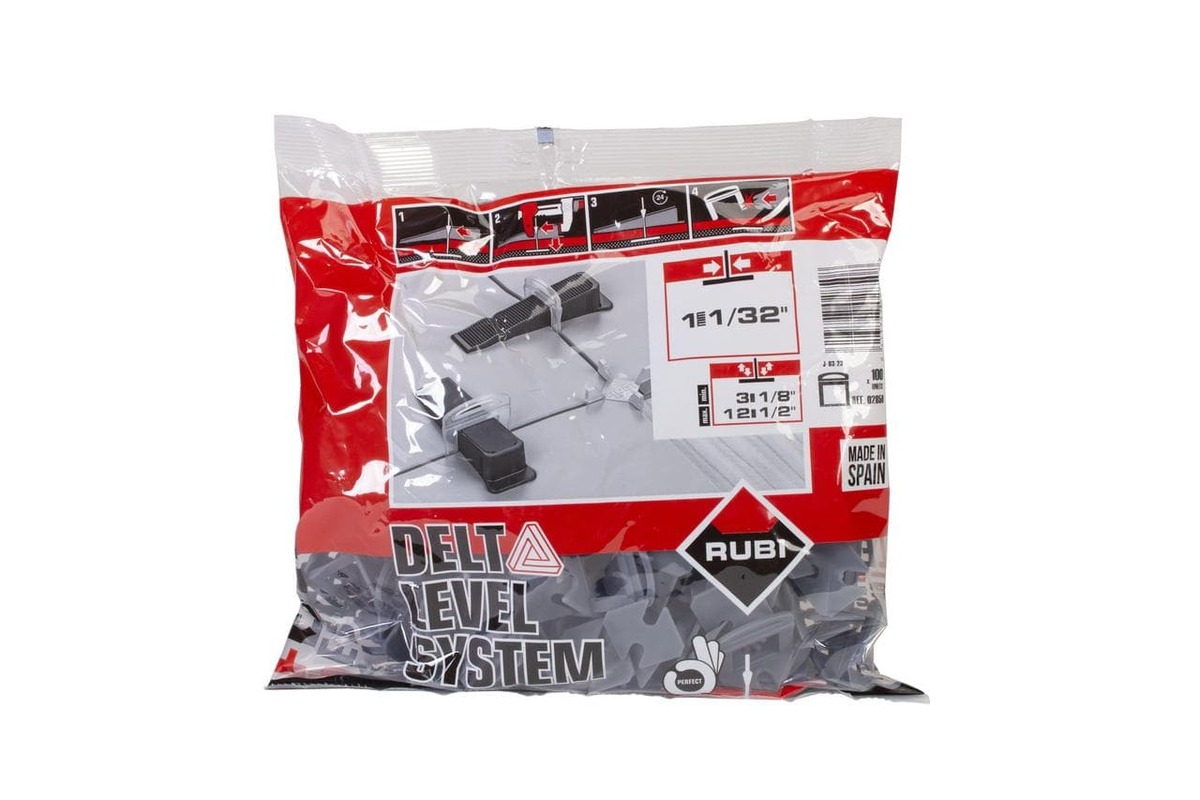 Spony 1 mm leveling system Delta Rubi 100 ks R2850 Rubi