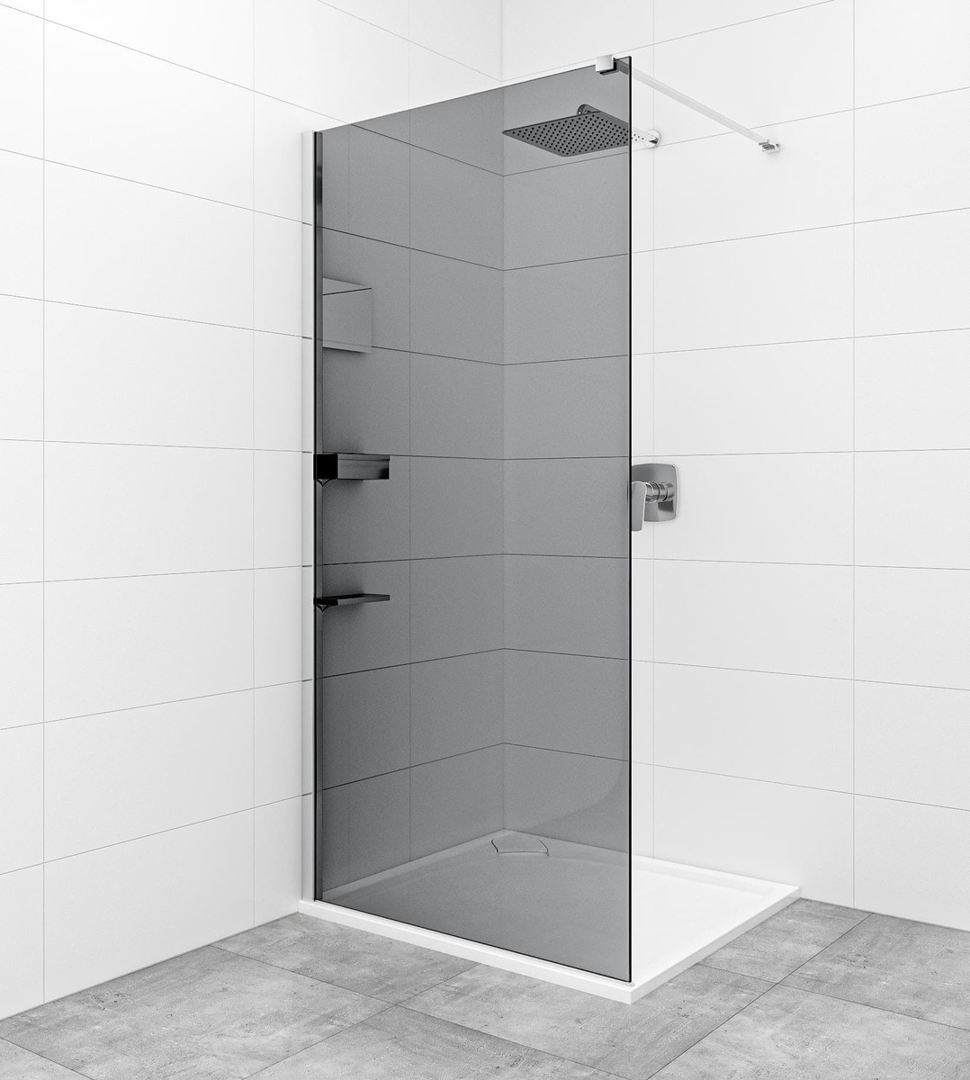 Sprchová zástěna Walk-in 80 cm SAT SATBWI80KSPRDOPL SAT