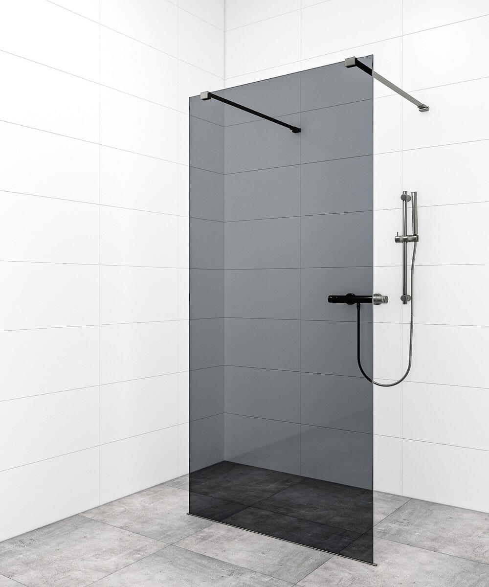 Sprchová zástěna Walk-in 90 cm SAT v barvě profilu Gun metal SATBWI90KSZAVGM SAT