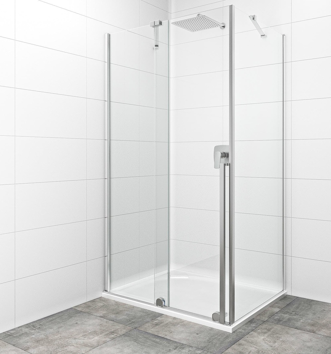 Sprchový kout obdélník 110x80 cm SAT Walk-In Xmotion SATBWIXM110STE80 SAT