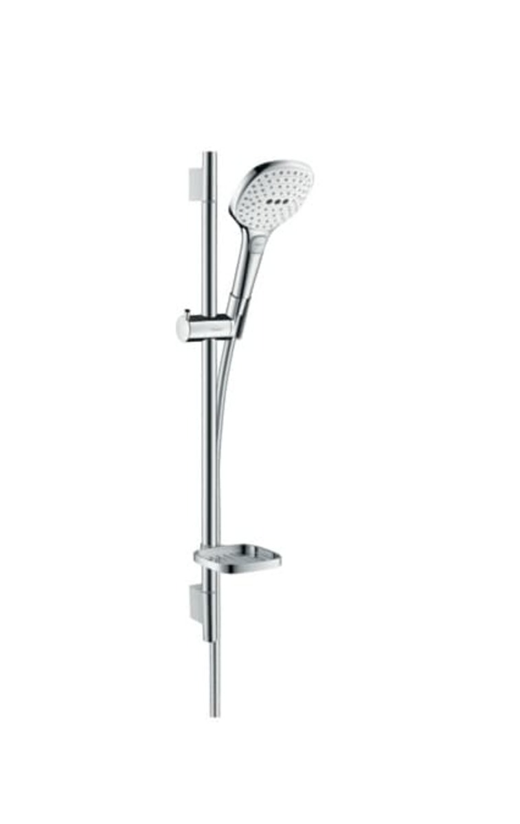 Sprchový set Hansgrohe Raindance Select E na stěnu s mýdlenkou bílá/chrom 26620400 Hansgrohe