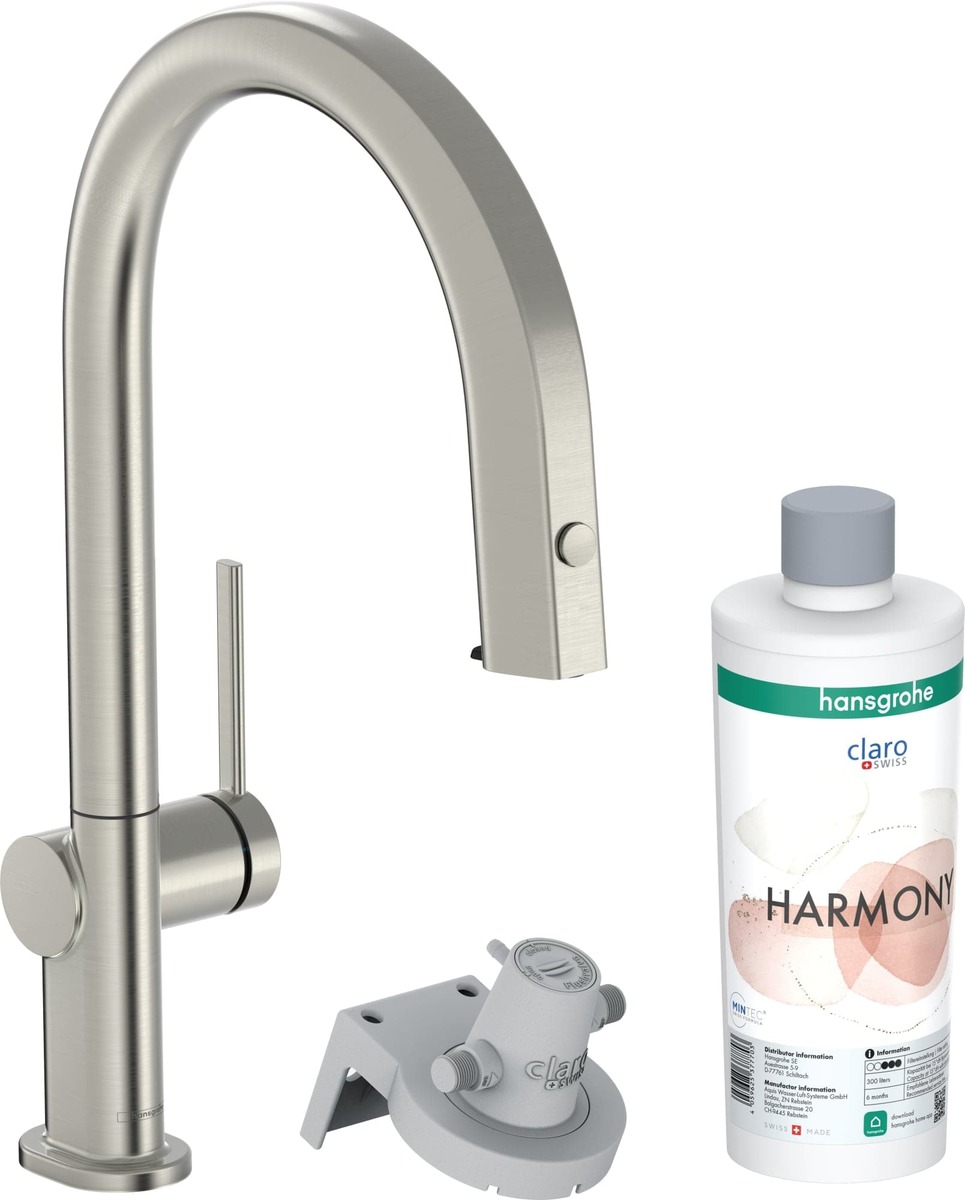 Dřezová baterie Hansgrohe Aqittura bez výpusti nerez 76801800 Hansgrohe