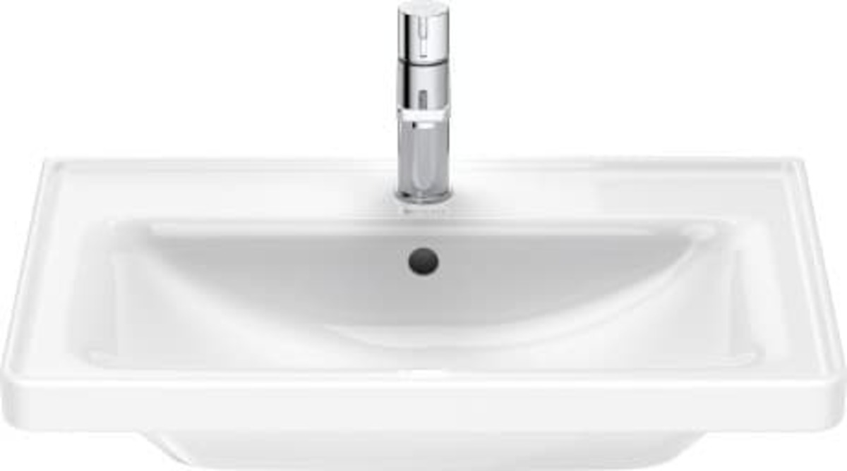 Nábytkové umyvadlo Duravit D-Neo 65x48 cm otvor pro baterii uprostřed 23676500001 Duravit