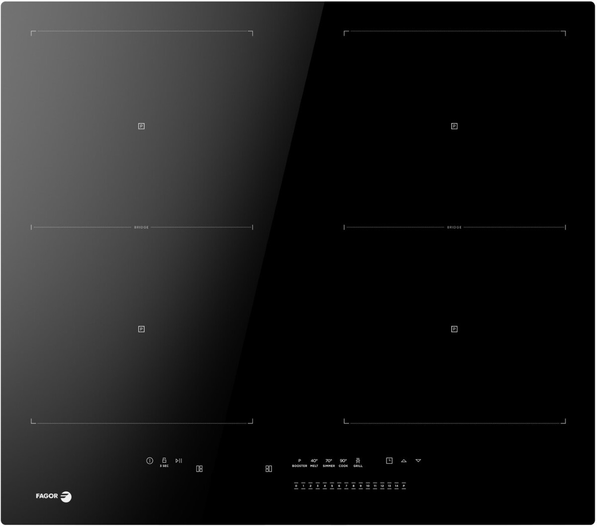 Indukční varná deska Fagor černá 4IFZONE40BS Fagor