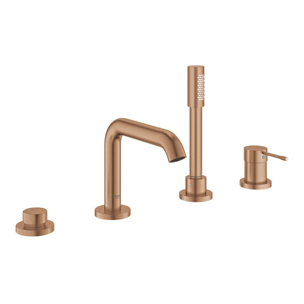 Vanová baterie Grohe Essence New s vanovým setem Brushed Warm Sunset 19578DL1 Grohe