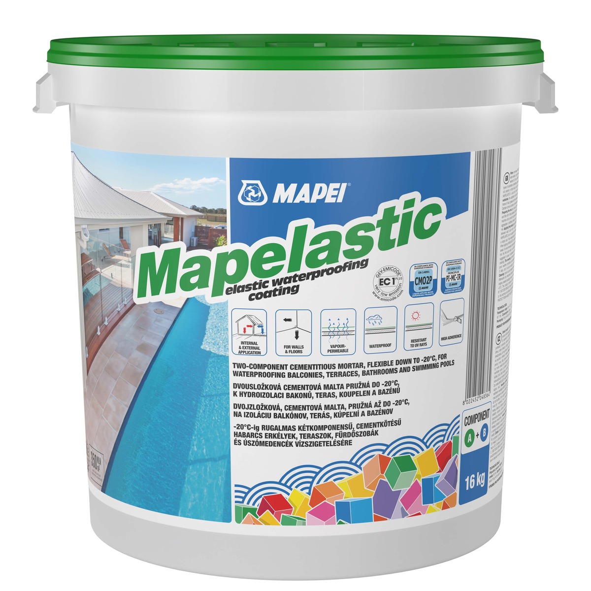 Hydroizolace Mapei Mapelastic 16 kg MAPELASTIC16 Mapei
