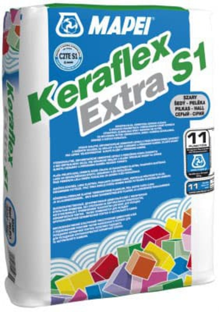 Lepidlo Mapei Keraflex Extra S1 šedá 25 kg C2TE S1 KERAFLEXEXTRA Mapei